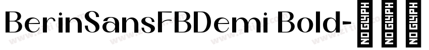 BerinSansFBDemi Bold字体转换